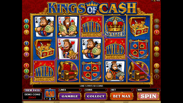 Игровой интерфейс Kings Of Cash 9