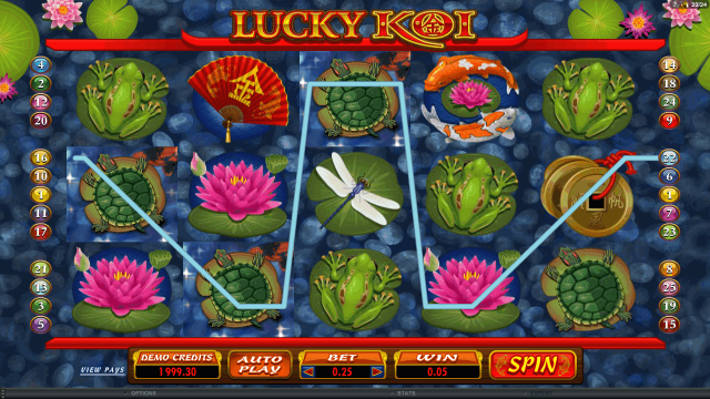 Игровой интерфейс Lucky Koi 1