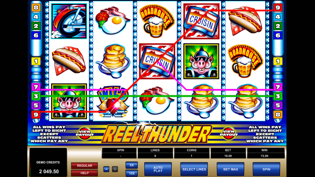 Бонусная игра Reel Thunder 3