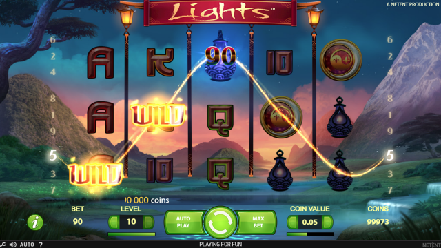 Игровой интерфейс Lights 8