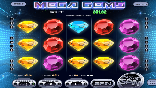Игровой интерфейс Mega Gems 6