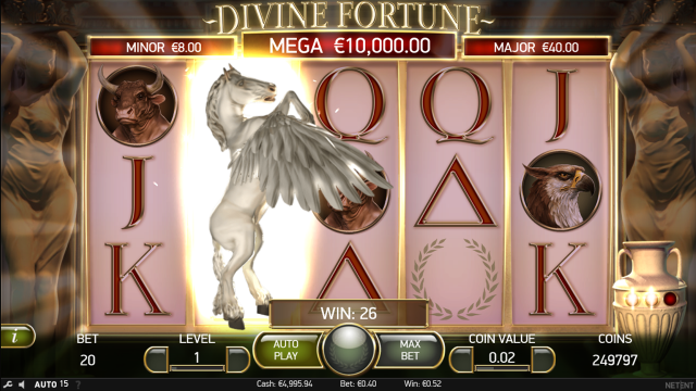Игровой интерфейс Divine Fortune 1