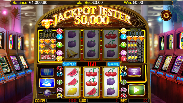 Игровой интерфейс Jackpot Jester 50 000 9
