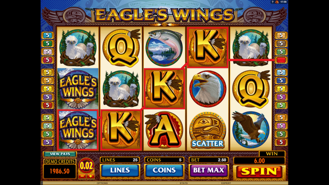 Игровой интерфейс Eagle's Wings 7