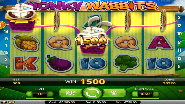 Игровой интерфейс Wonky Wabbits 9